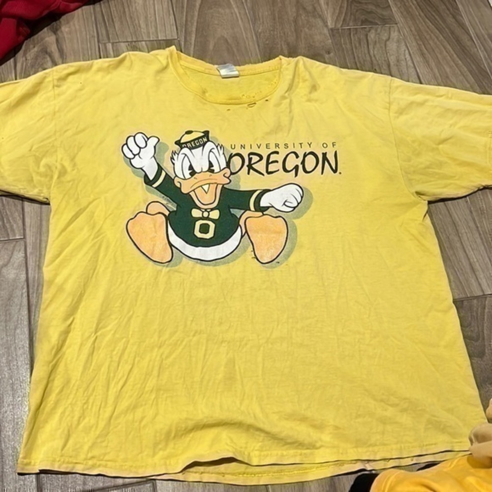 University Of Oregon Ducks T-shirt Donald Duck Disney (B1)